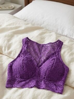 Soma purple race back Bralette size medium